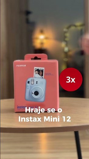 Vyhraj Instax mini 12™ 🎁 Malý nákup. Velká výhra 🎁