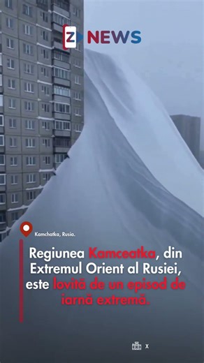 Nu este AI! Zăpada a ajuns până la etajul 4: doi oameni au murit #kamchatka