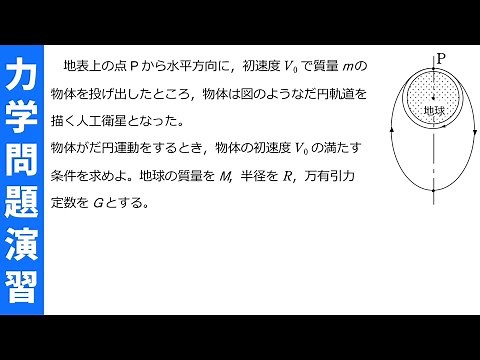 【問題演習】惑星が楕円軌道を描くための条件＜力学第68問＞