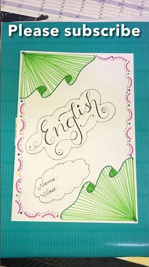 Easy and Aesthetic Front page design ideas