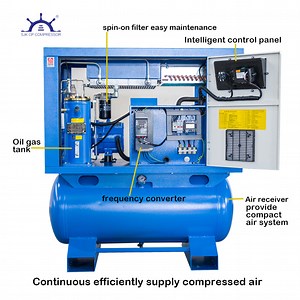 [Hot Item] Factory Low Noise Compressor Industrial Rotary 11kw 15HP Screw Compressor Air-Compressors