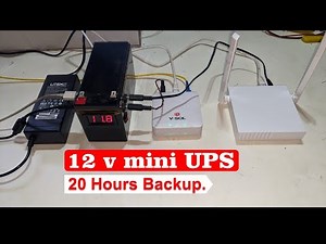 20 Hour's Backup: DIY mini UPS || Easy to make - @cubityt