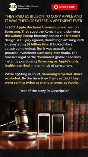 This Apple vs Samsung Lawsuit Backfired Spectacularly #apple #samsung #shorts