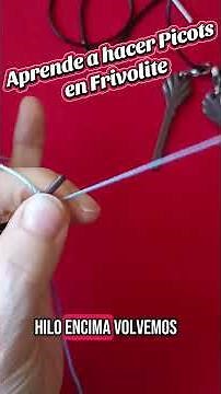 Learn how to tat picots step by step. #tatting #tatting #picot #tutorial