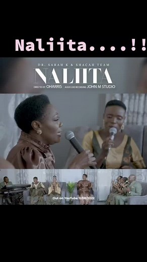 New Video Alert......!!! N A L I I T A Dropping this Thursday 10th of August Kindly Let's #Subscribe...👇https://youtube.com/c/SARAHKOFFICIALAudio : @John muriukiVideo : @Harrison oduor#Naliita#Salama#WorshipMomentsWithSarahK