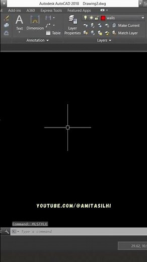 MLINE (Draw Walls Quickly) - AutoCAD Tutorial #shorts #autocad #architecture #civilengineering