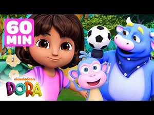 Dora Mejores Amigos Marathon! #5 💕 60 Minutes of Best Friends Boots, Benny & More! | Dora & Friends - Videos For Kids