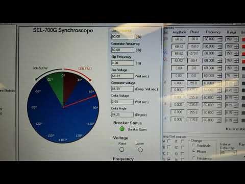 SEL-700G Sync Check