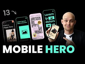 Designing a Mobile HERO Section + 13 Layout Variations
