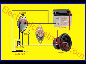 amplifier circuit diagram 2n3055