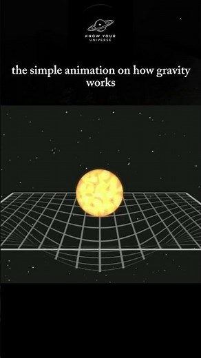the simple animation on how gravity works Gravity explained #space #gravity