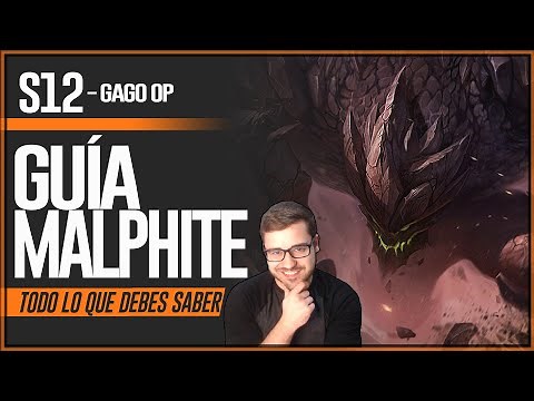 GUÍA MALPHITE S12 TOP y MID | COMO JUGAR CON MALPHITE - COMBOS | HABILIDADES, RUNAS, OBJETOS | 12.5