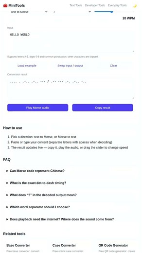 Morse Code Translator in Seconds — Free Tool, No Signup