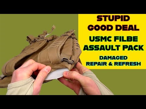 Fixing a Damaged USMC FILBE 3-Day Assault Pack | Tactical Gear Restoration + Review Overview