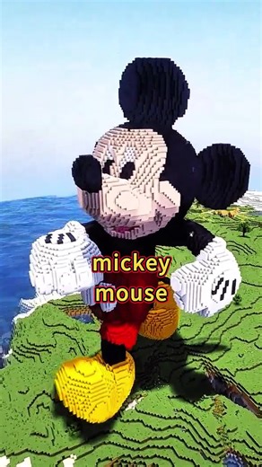 Mickey Mouse Minecraft Build Challenge