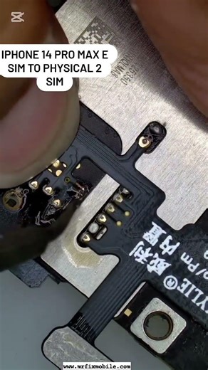 iphone 14 Pro Max Esim to 2 Dual Physical Sim Convert Done ✔️ 👍 👌 #esim #phyal #dualsim #trending