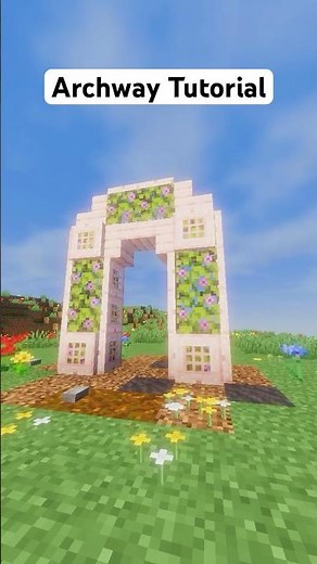 Flower Archway in Minecraft #shorts
