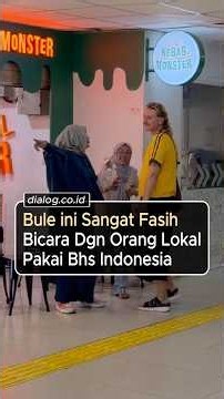 Setelah 1 hari belajar, bule ini fasih bahasa Indonesia #budaya #bahasainggris #youtubeshorts