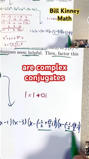 Fundamental Theorem of Algebra and Complex Conjugate Pair Rule for Polynomials w/ Real Coefficients