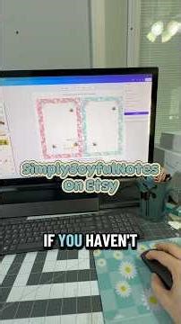 You can actually customize my printable notepads in Canva. Add your name, and cute graphics.