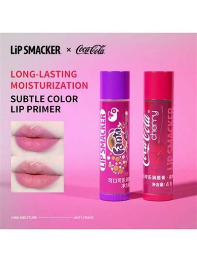 LIP SMACKER 2pcs Collaboration Lip Balm, Fruit Soda Flavor, Moisturizing And Nourishing, Tinted Lip Gloss, Great Gift For Friends And Family, LIPSMACKER | SHEIN