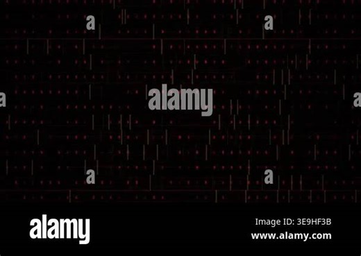 Glitchy digital noise background video with distorted red text Stock Video Footage - Alamy