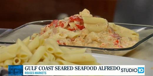 Recipe: Gulf Coast Seared Seafood Alfredo