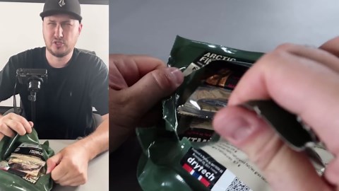 Tasting Norwegian Arctic Field Ration Menu #1 Military MRE Meal Ready to Eat