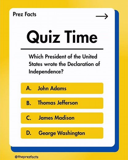 Who Wrote the Declaration of Independence? 🇺🇸 | U.S. Presidents Quiz for Kids & Beginners