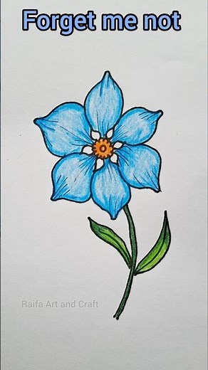 forget me not drawing #forgetmenot #shorts
