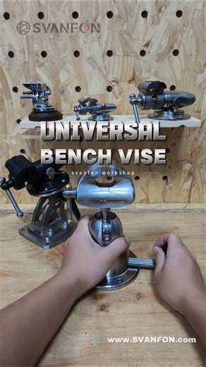 SVANFON Universal Bench Vise - Swivel, Multi-Angle, Adjustable, Rotatable, DIY Clamping Bench Vice