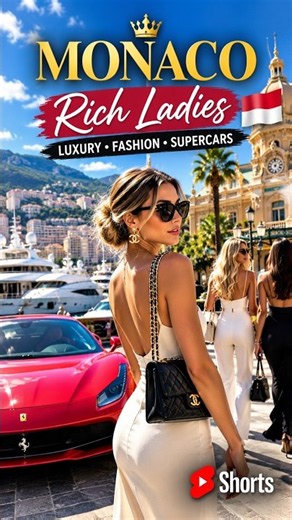 Inside Monaco's Billionaire Lifestyle 🇲🇨💎 | Luxury Cars & Rich Life #Shorts