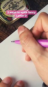 3 ways to write fancy. Letter D #lettering | Made by Edgar