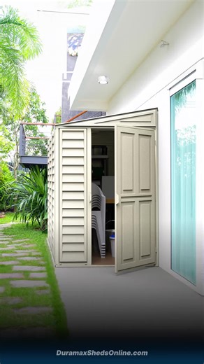 Duramax 4x8 SideMate Shed: Space-Saving Storage Solution