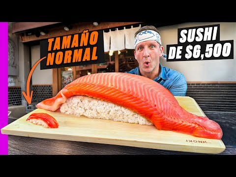 ¡Sushi de 1 dólar VS sushi de 6.500 dólares en Japón! ¡Mejor que Nobu!