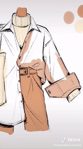 How to Draw Oversized Shirts Tutorial | Drawing Process Video