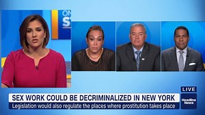 A bill is being proposed in New York to decriminalize sex work, which means it may soon be legal to be a pimp, prostitute or own brothel in the state. Things got heated on HLN's On the Story as experts from both sides of the debate tackled this controversial proposal. | HLN