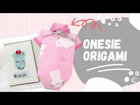 EASY TO MAKE! BABY CLOTHES ORIGAMI (Adorable for baby shower)