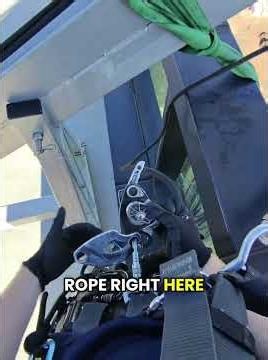 How we jump off the building #ropeaccess #heights #building