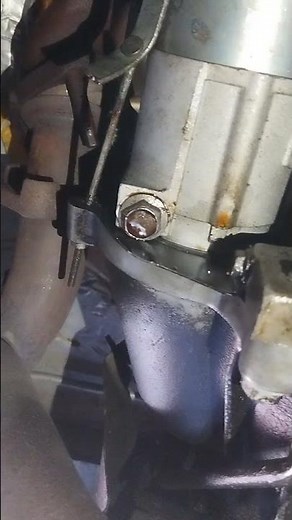 Chevy astro 01 broken starter mount simple fix outside mount broken cast iron