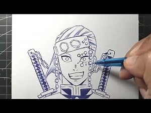 How to draw UZUI TENGEN step-by-step || drawing anime tutorial by: Aart