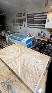 Working on #7 #woodworking #woodworker #signs #imadethat #customsign #artist #businesslogo #logo #woodmosaic #mosaic | Sweet Pine Designs