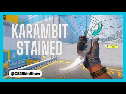 CS2 Karambit Knife Stained | CS2 In-Game Inspect [4K]