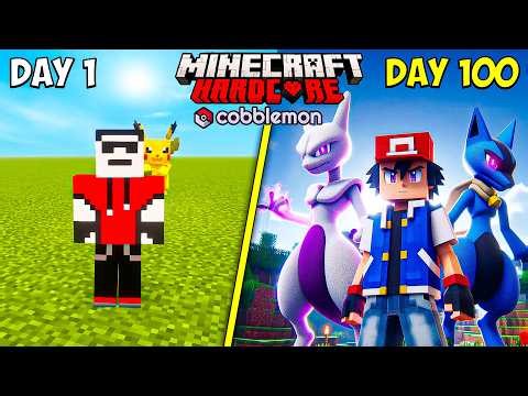 I Survived 100 Days in Cobblemon Superflat!