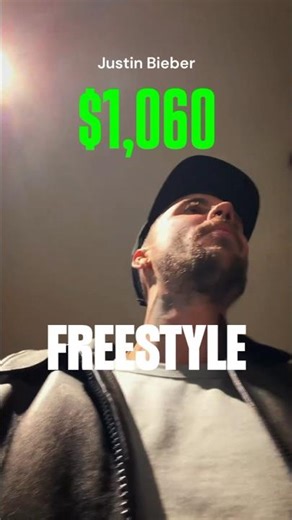 Justin Bieber: $,1060 FREESTYLE 🎵💰