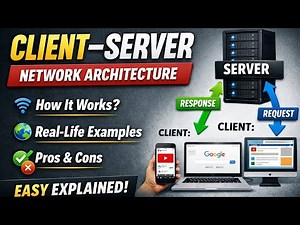 Client–Server Network Architecture Explained | Simple & Real-Life Examples in Hindi ,Urdu