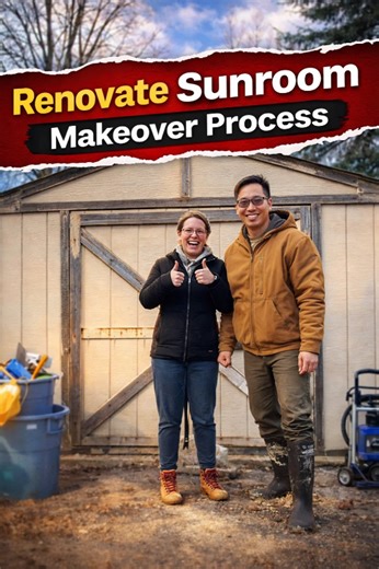 DIY shed transformation: Day 1 makeover process