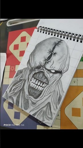 Terrifying Monster Face Drawing | Step by Step Pencil Art#viral #art #shorts