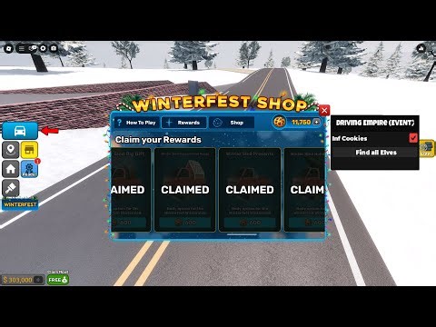 Roblox [❄️WINTERFEST] Driving Empire NEW OP INFINITE COOKIES SCRIPT / PASTEBIN