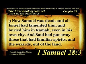 1 Samuel Chapter 28 - Bible Book #09. The Holy Bible: HD Audio Text KJV Read Along